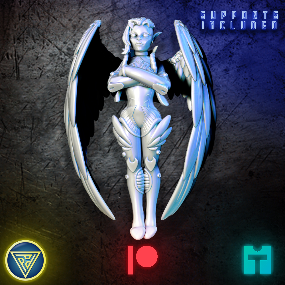 Winged Alien Mech Pilot